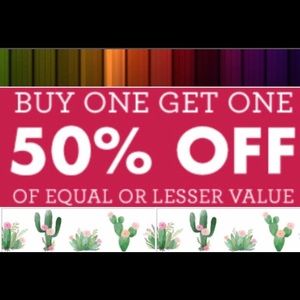 💃🏻👍🏻💁🏻♀️ BOGO 50% OFF! 💁🏻♀️👍🏻💃🏻